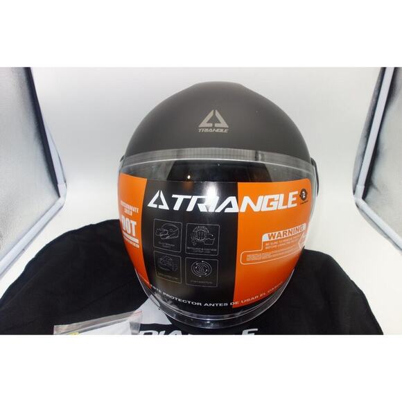 NEW TRIANGLE XXL Full Face Motorcycle Helmet Visor Sunshield Matte Black *READ* - Picture 2 of 15